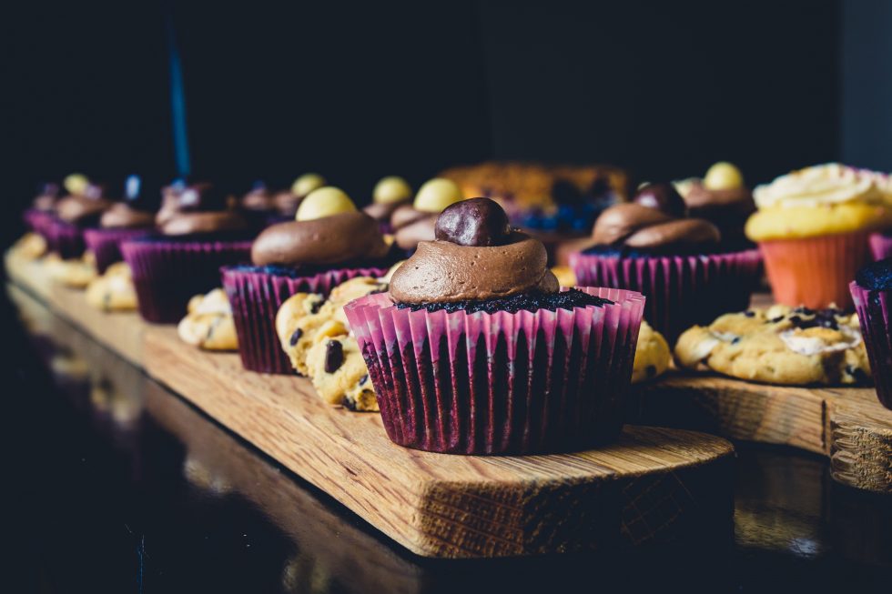 Cupcake and cookie free stock photo