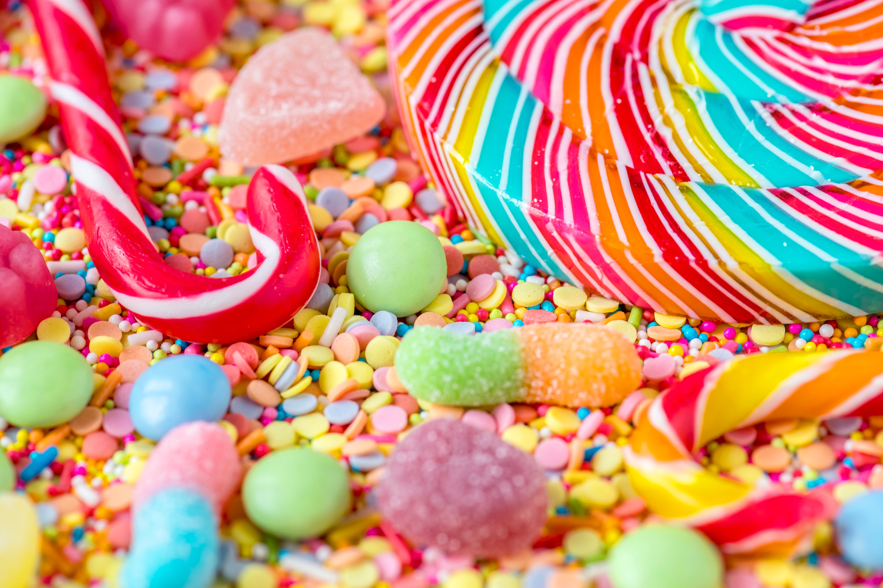 Sweet candy background free photo